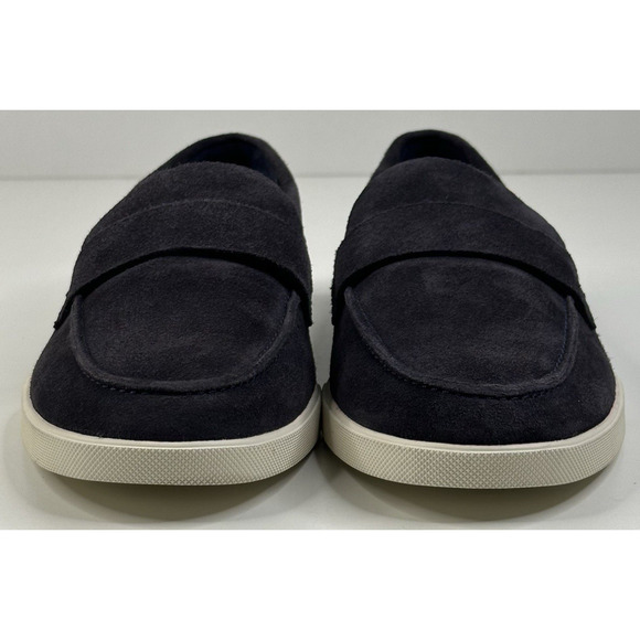 Vince Shane Mens Navy Blue Suede Loafers Size 8M Slip On Casual New $225 - Picture 6 of 10